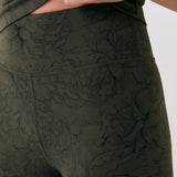Lolë Serene Ankle Leggings in olive — pair it with a Serene tank or bra to complete the set