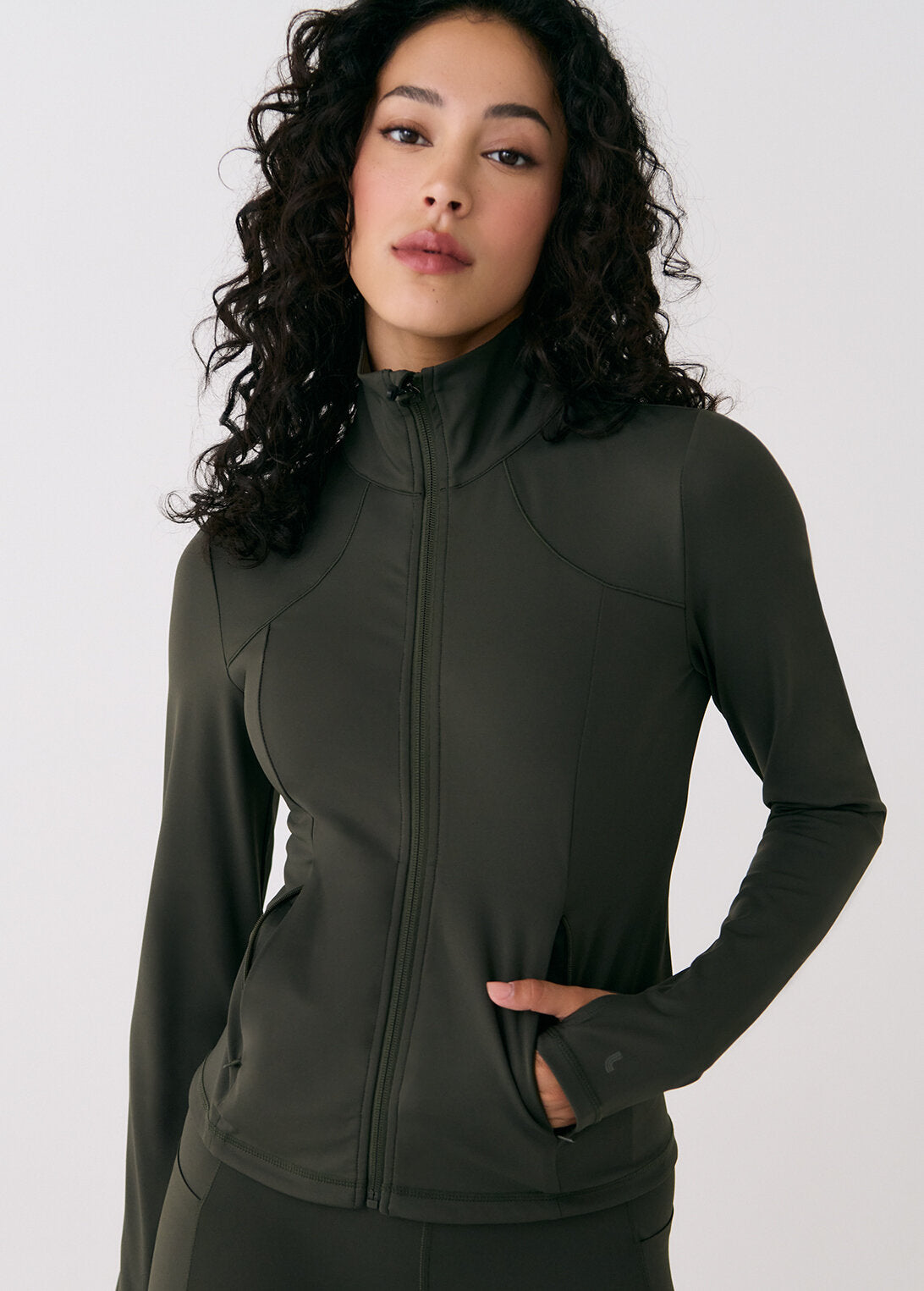 Lolë Step Up Jacket in olive