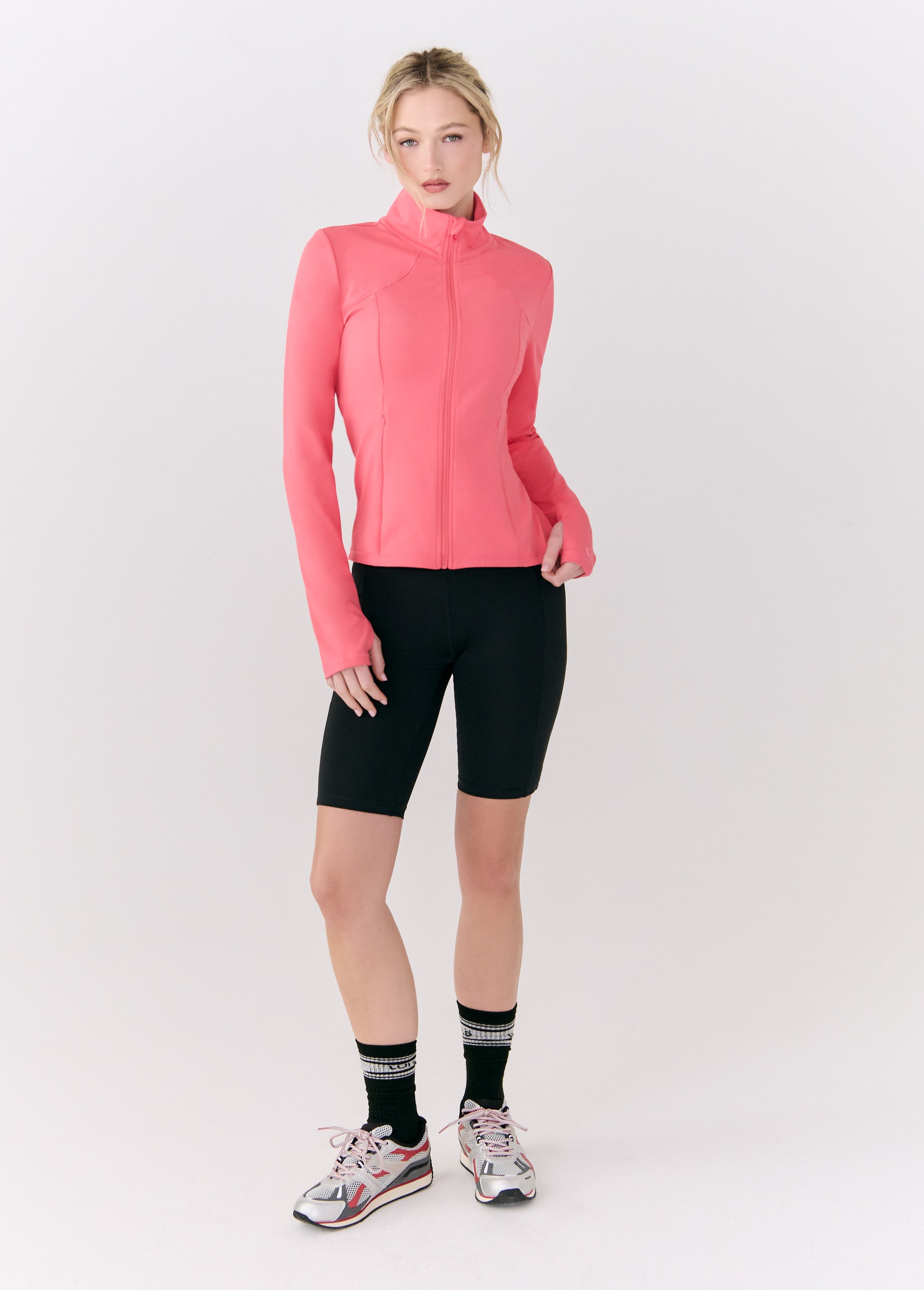 Lolë Step Up Jacket in coral