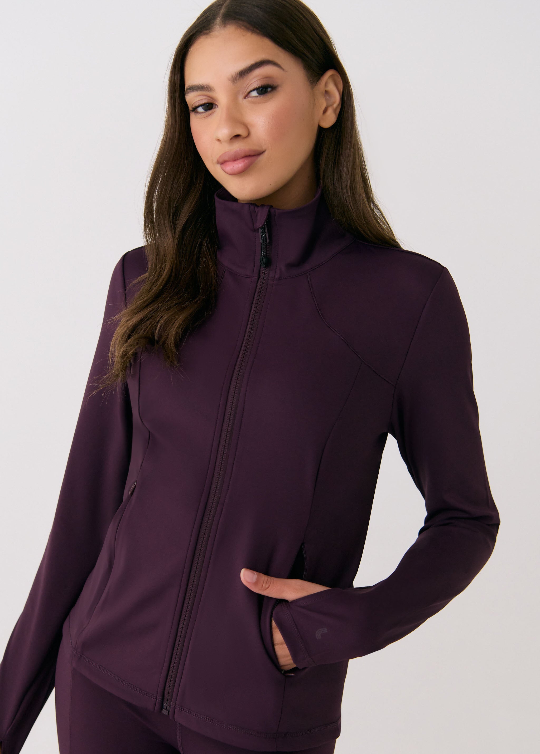 Lolë Step Up Jacket in Fig plum