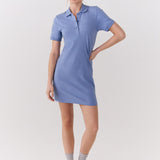 Lolë Effortless Polo Dress in Storm periwinkle — your perfect go-to dress, no matter the occasion