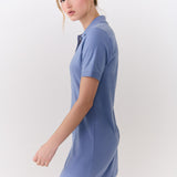 Lolë Effortless Polo Dress in Storm periwinkle — your perfect go-to dress, no matter the occasion