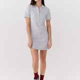 Lolë Effortless Polo Dress in grey — your perfect go-to dress, no matter the occasion