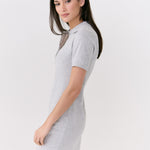 Lolë Effortless Polo Dress in grey — your perfect go-to dress, no matter the occasion