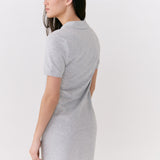 Lolë Effortless Polo Dress in grey — your perfect go-to dress, no matter the occasion
