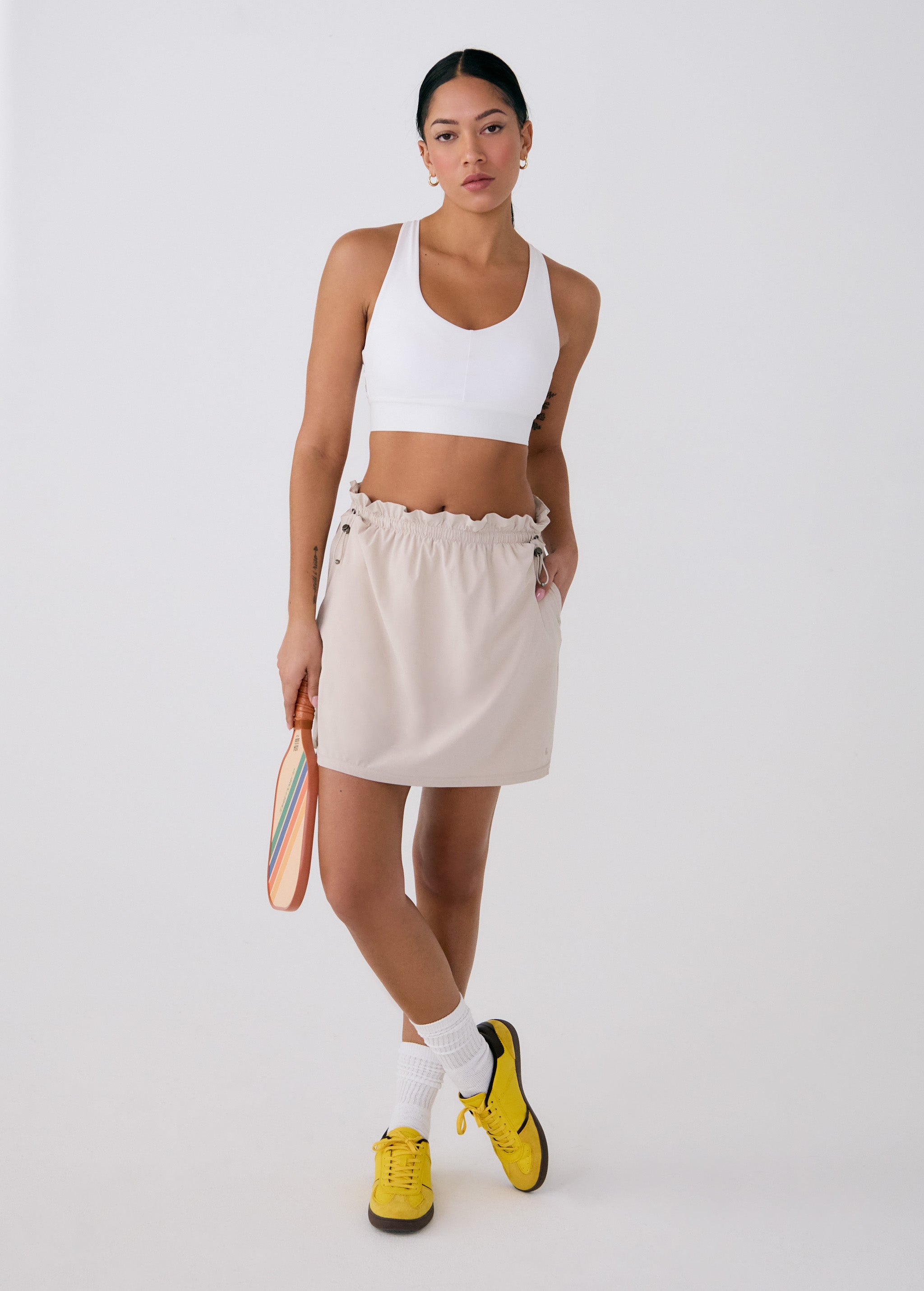 Lolë Sofia Skort in Abalone pale greige