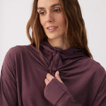 Lolë Dynamic Hoodie in Mulberry plum
