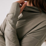 Lolë Dynamic Hoodie in Hazel sage green