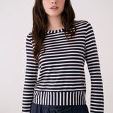 Lolë Dynamic Long Sleeves in navy stripe