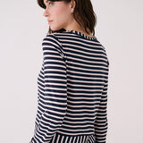 Lolë Dynamic Long Sleeves in navy stripe