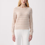 Lolë Dynamic Long Sleeves in beige stripe