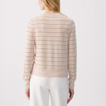Lolë Dynamic Long Sleeves in beige stripe