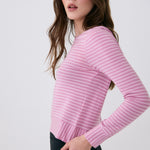 Lolë Dynamic Long Sleeves in pink stripe