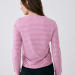 Lolë Dynamic Long Sleeves in pink stripe