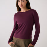 Lolë Dynamic Long Sleeves in burgundy