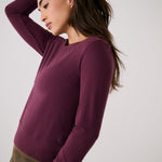 Lolë Dynamic Long Sleeves in burgundy