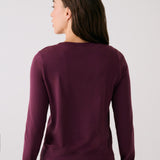 Lolë Dynamic Long Sleeves in burgundy