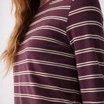 Lolë Dynamic Long Sleeves in purple stripe