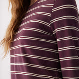 Lolë Dynamic Long Sleeves in purple stripe