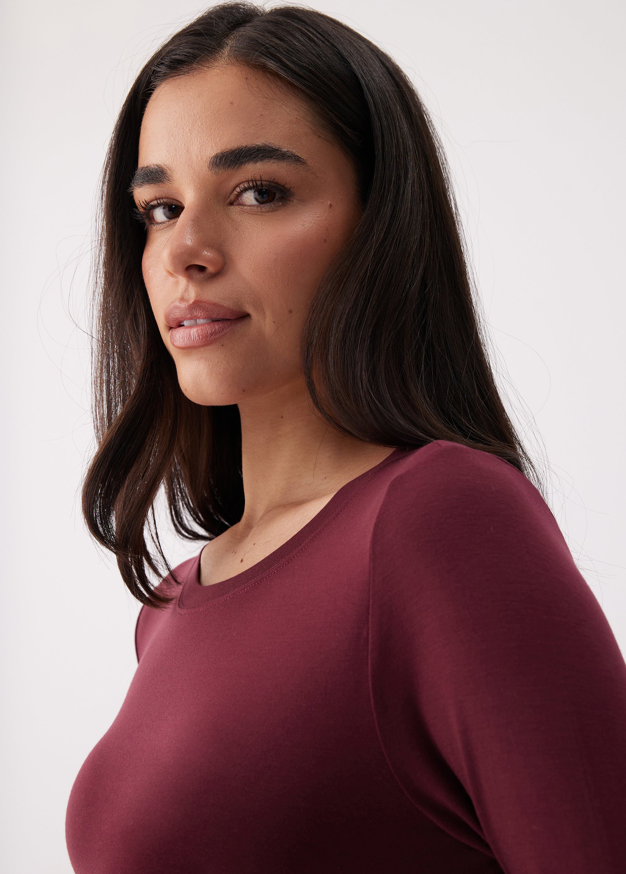 Lolë Dynamic Long Sleeves in wine