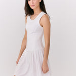 Lolë Game Sleeveless Dress in white