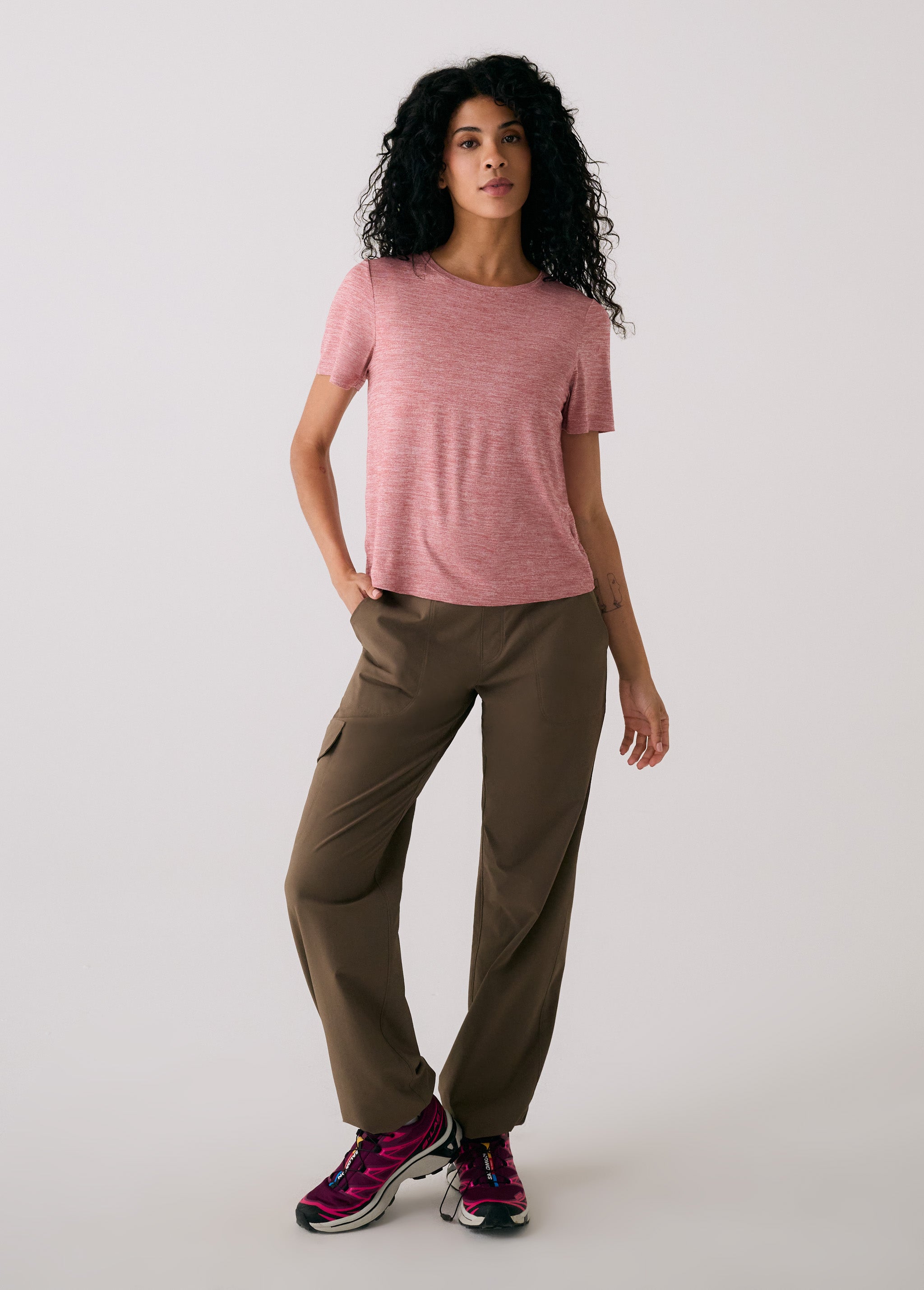 Lolë Vital Tee in rose