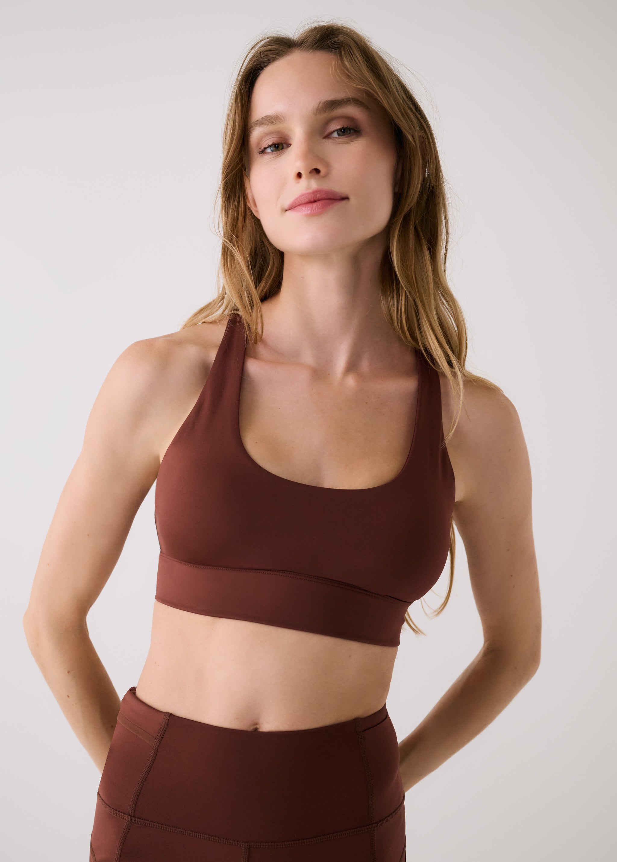 Lolë Action Bra in Sienna brown