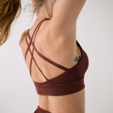 Lolë Action Bra in Sienna brown