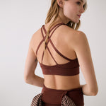 Lolë Action Bra in Sienna brown