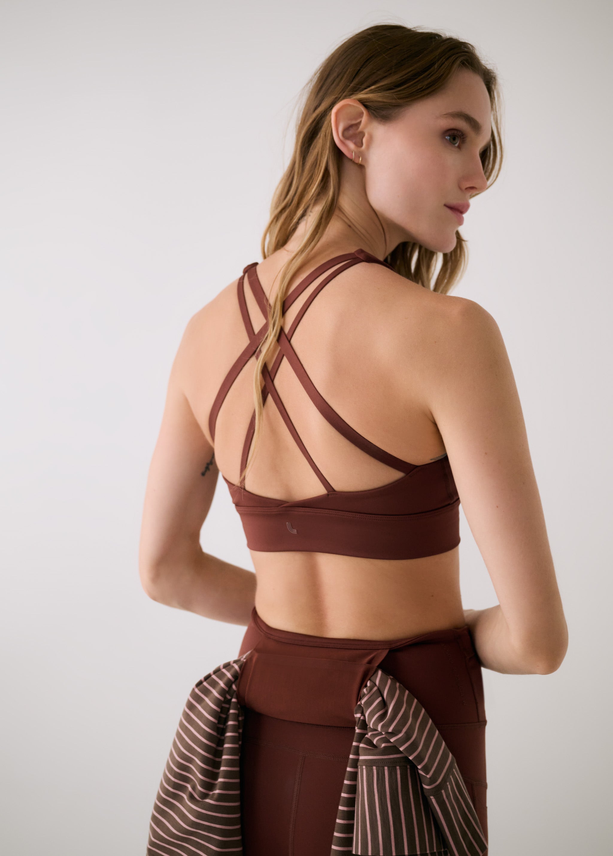 Lolë Action Bra in Sienna brown