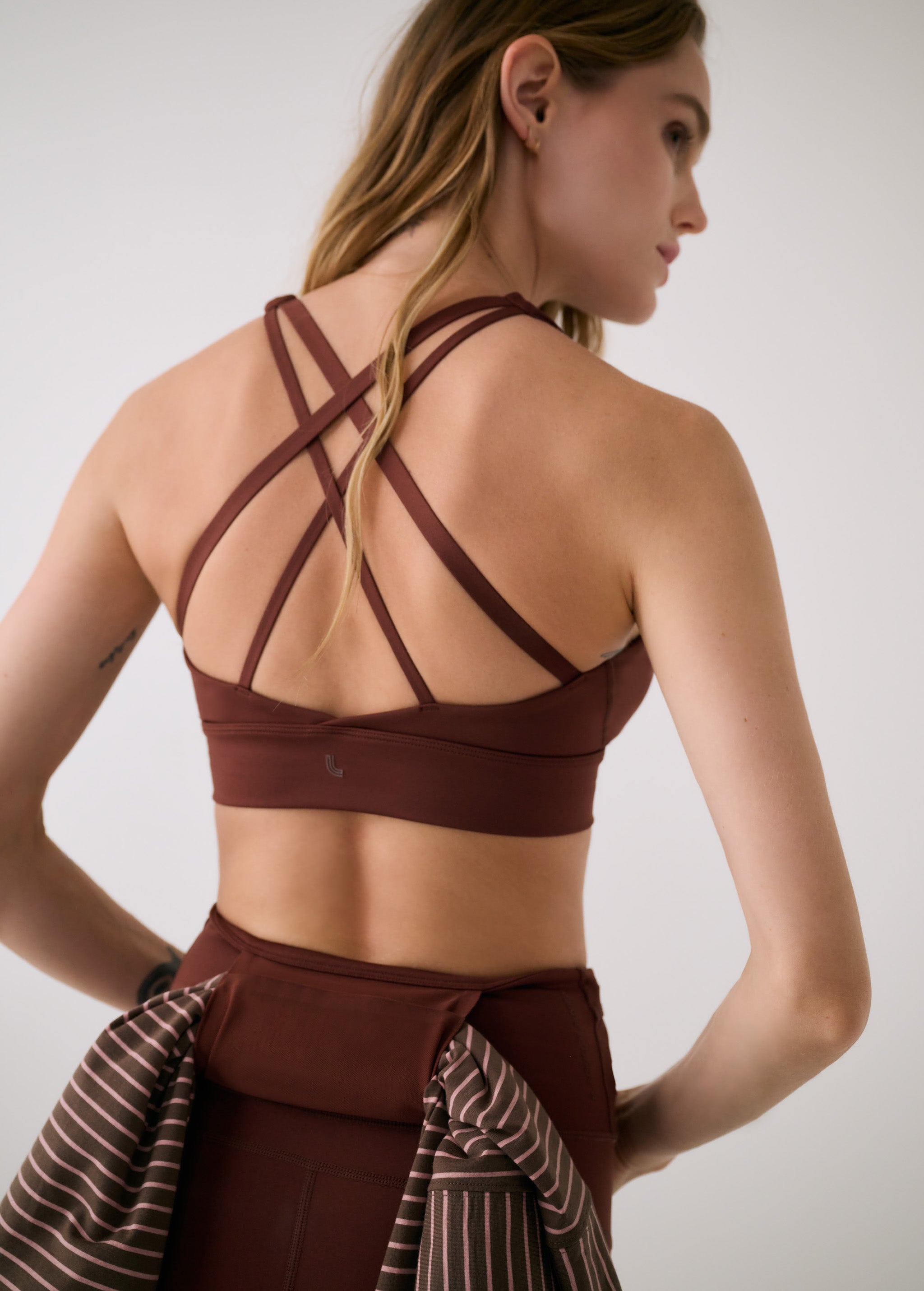 Lolë Action Bra in Sienna brown