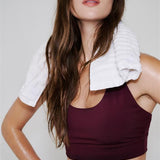 Lolë Action Bra in burgundy