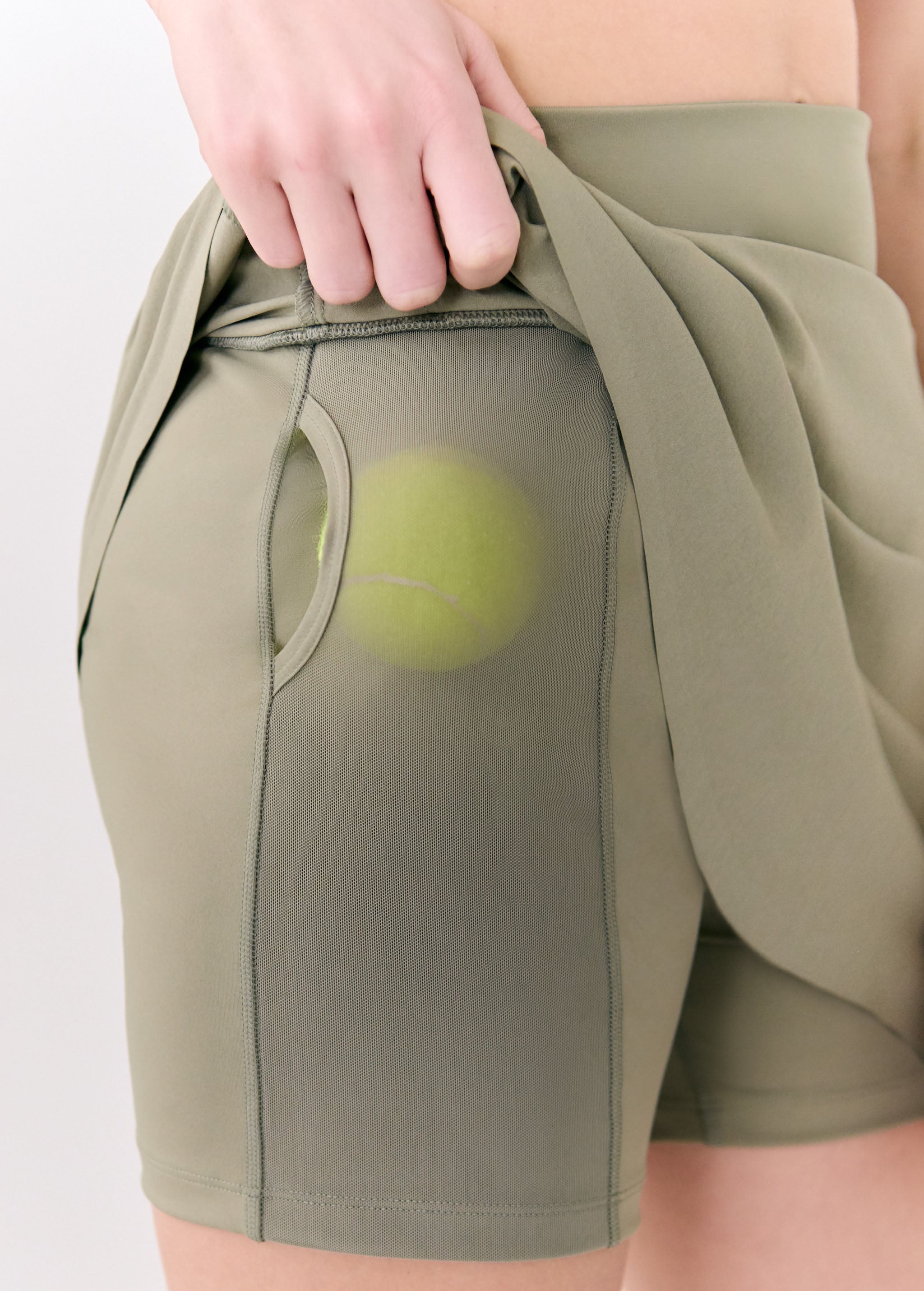 Lolë Olivie Skort in Hazel sage green