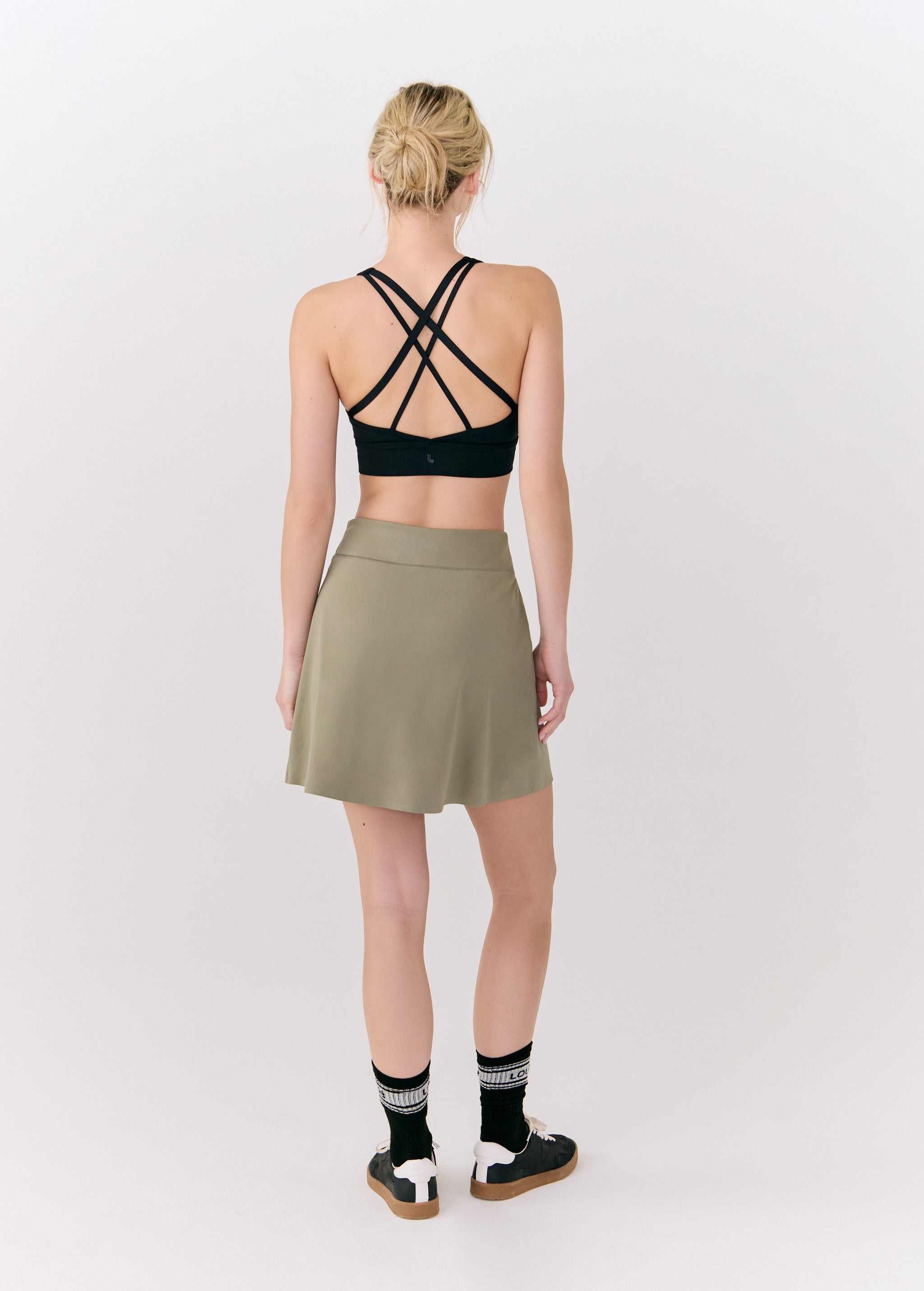 Lolë Olivie Skort in Hazel sage green
