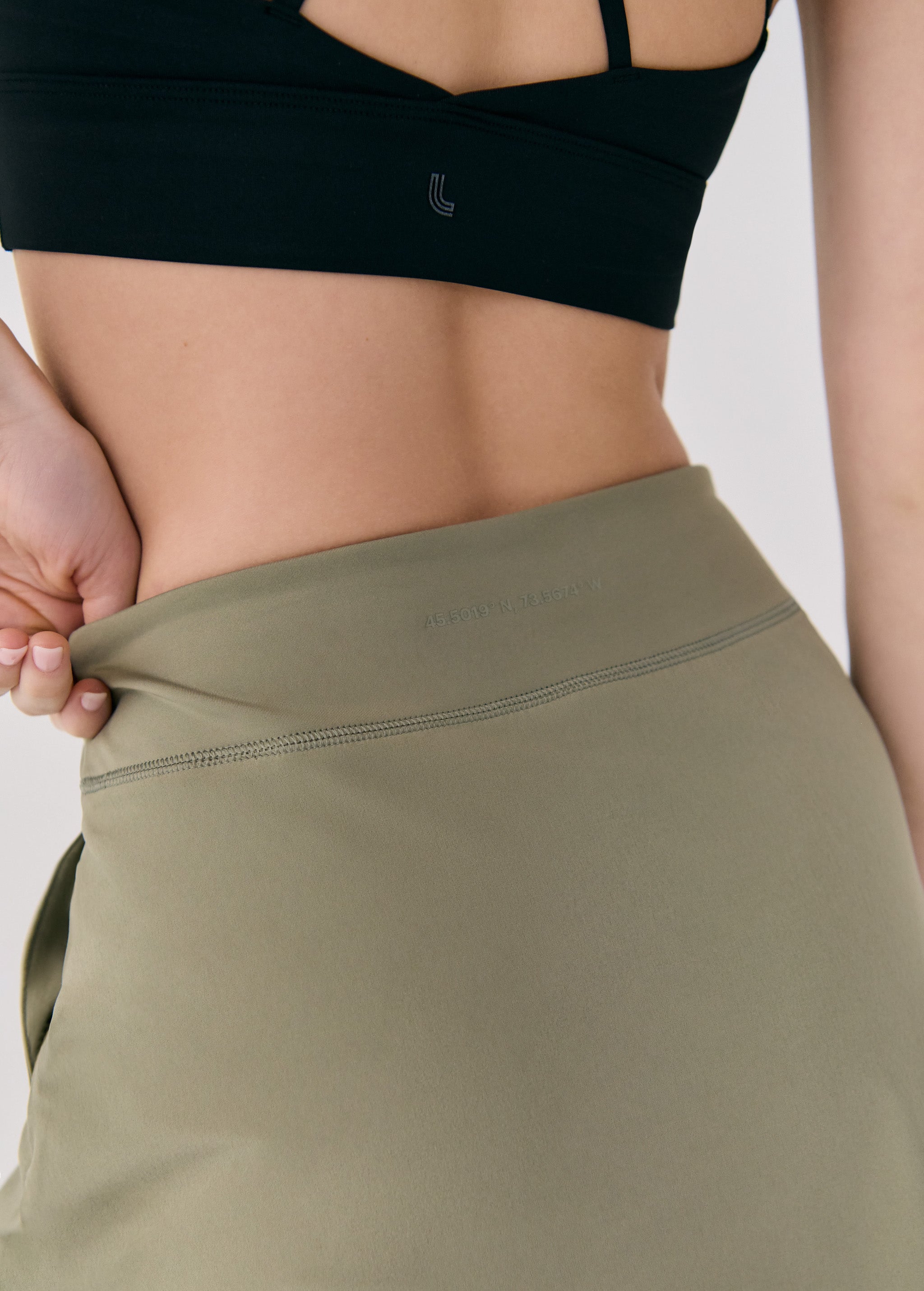 Lolë Olivie Skort in Hazel sage green