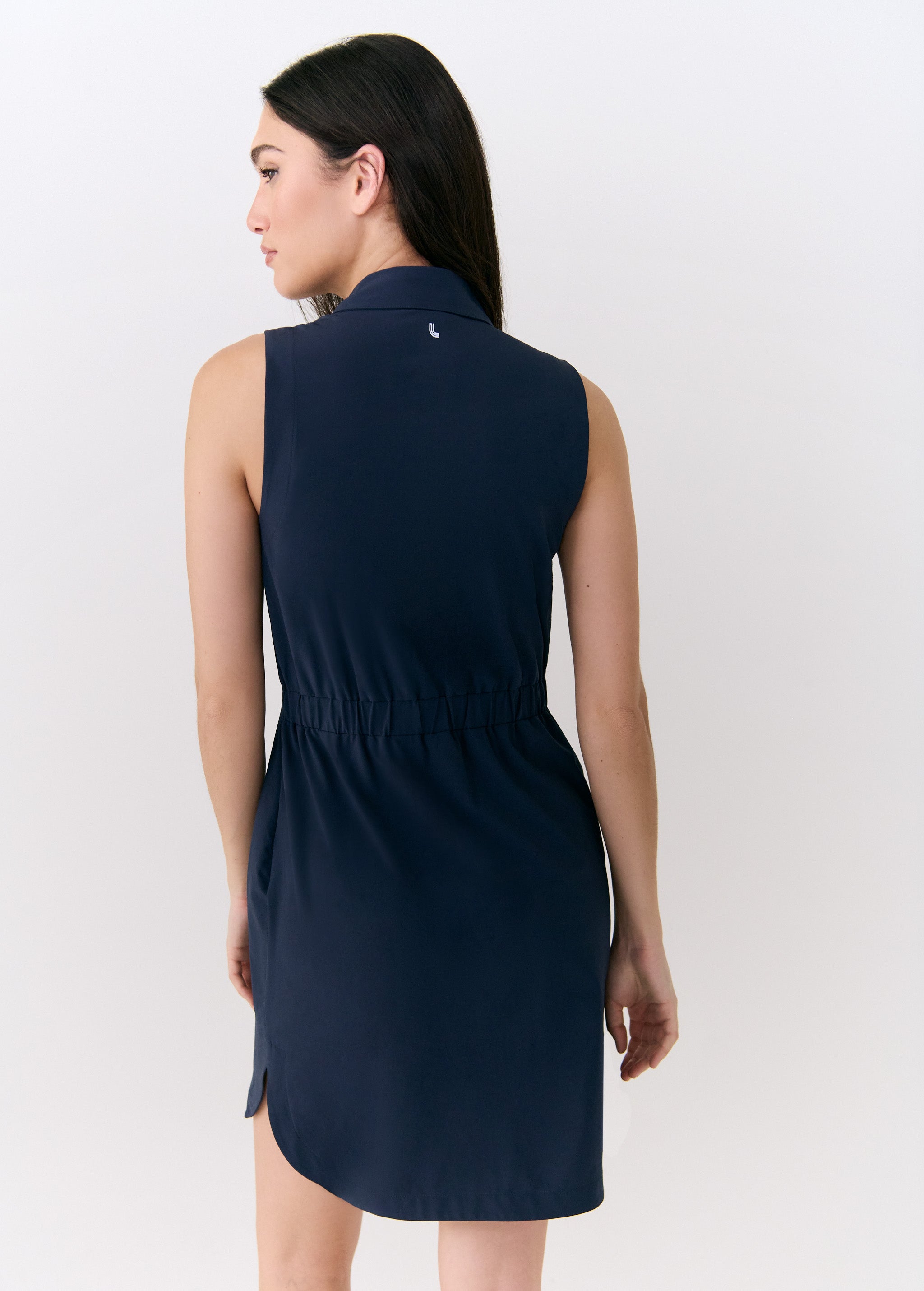 Lolë Olivie Shirt Dress in Outerspace navy