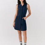 Lolë Olivie Shirt Dress in Outerspace navy