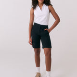 Lolë Miles Bermuda Shorts in black — your favourite anytime, any-plan pants—now in short form