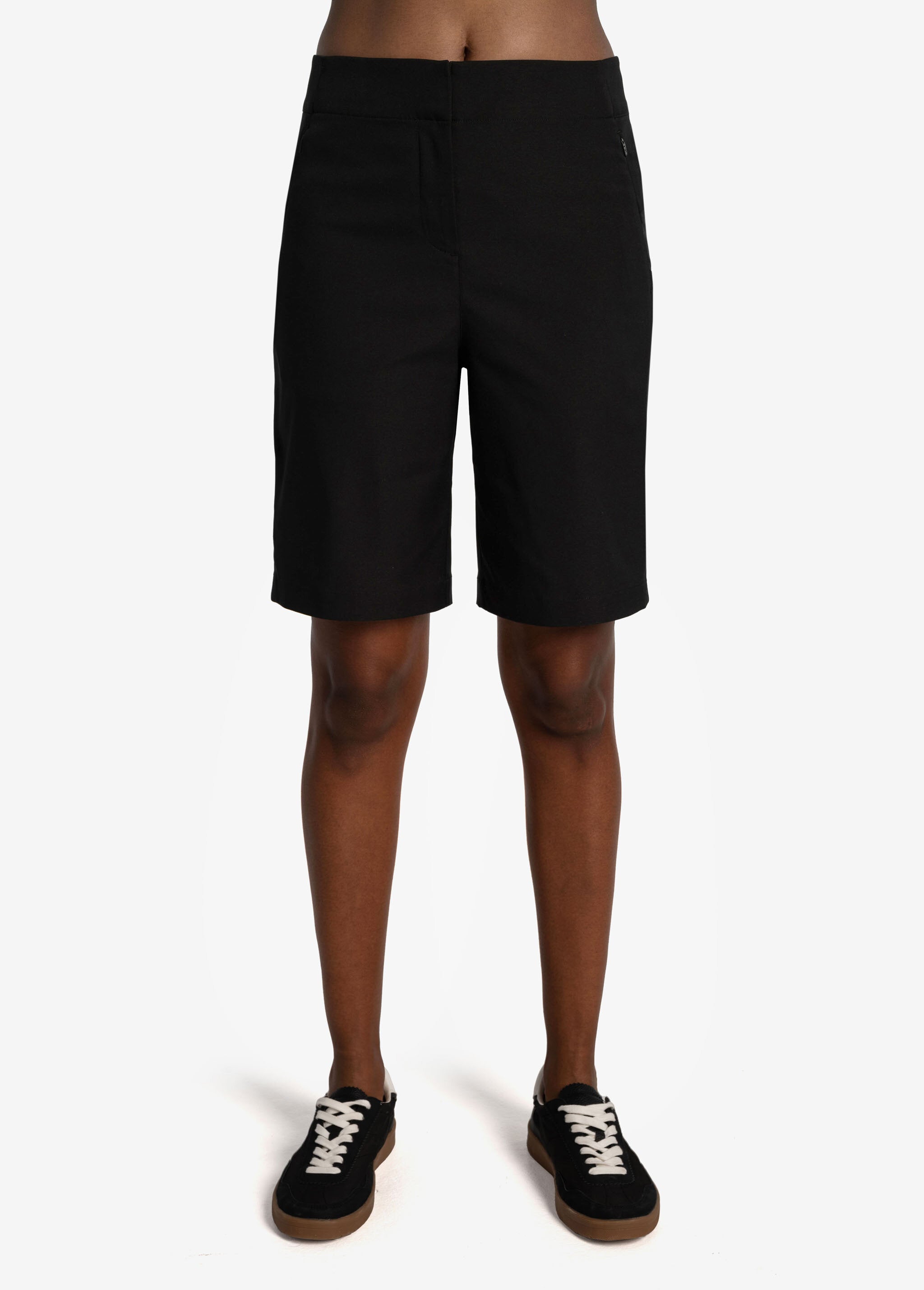 Lolë Miles Bermuda Shorts in black — your favourite anytime, any-plan pants—now in short form