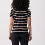 Lolë Dynamic V-neck in black — this V-neck tee proves that everyday essentials can still feel special