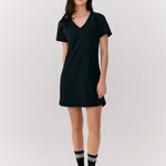 Lolë Olivie V Neck Dress in black