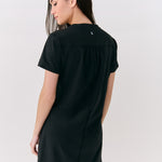 Lolë Olivie V Neck Dress in black