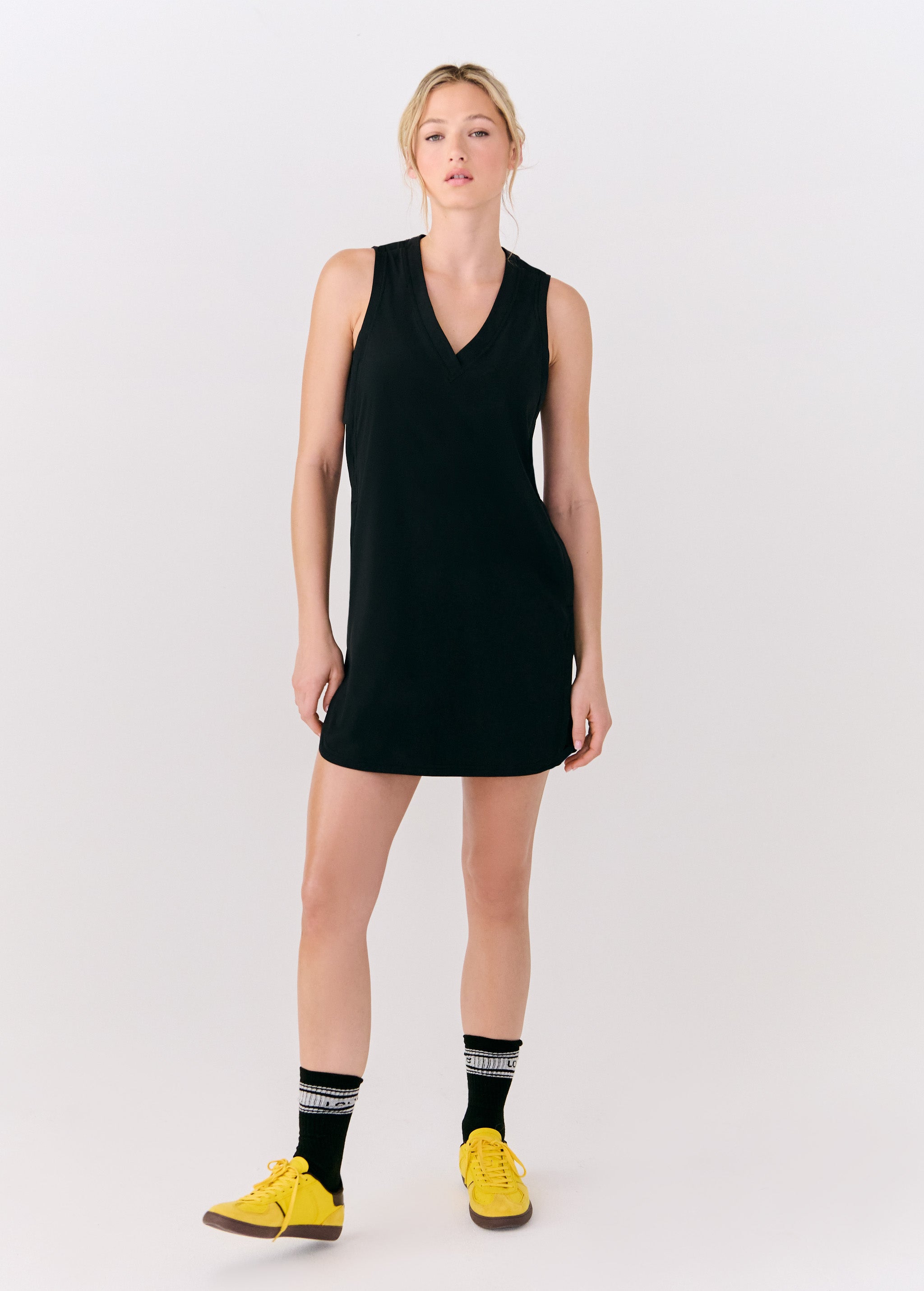 Lolë Olivie Tank Dress in black — elevate your wardrobe with the Olivie Tank Dress