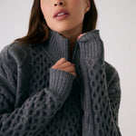 Lolë Camila 1/2 Zip Sweater in grey