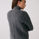 Lolë Camila 1/2 Zip Sweater in grey