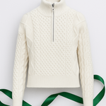 Lolë Camila 1/2 Zip Sweater in cream