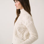 Lolë Camila 1/2 Zip Sweater in cream