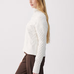 Lolë Camila 1/2 Zip Sweater in Birch cream