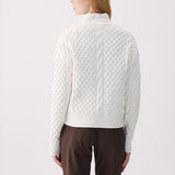 Lolë Camila 1/2 Zip Sweater in Birch cream