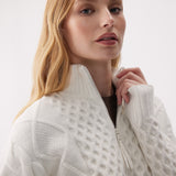 Lolë Camila 1/2 Zip Sweater in Birch cream